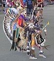 Traditionelle Tänzer beim Arlee Powwow 2013