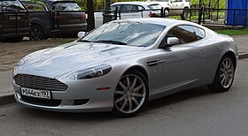 A light silver pre-facelift DB9.