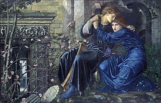 <i>Love Among the Ruins</i> (Burne-Jones) Painting by Edward Burne-Jones