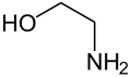 de: Struktur von Ethanolamin en: Structure of ethanolamine