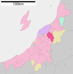 Location of Gosen in Niigata