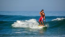 Standup paddleboarding in light surf Jeremy-Massiere stand-up-paddle biscarrosse-2.JPG