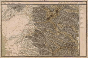 Ciceu pe Harta Iosefină a Transilvaniei, 1769-73