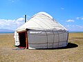 Kyrgyz yurt near the lake Song-Köl (Naryn Province, Kyrgyzstan)