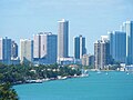 Panorama di Omni dalla Baia di Biscayne Bay