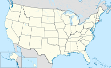 Map of the United States with Rhode Island highlighted