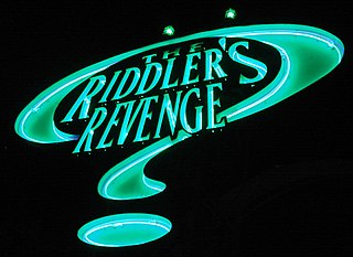 <span class="mw-page-title-main">The Riddler's Revenge</span> Stand-up roller coaster