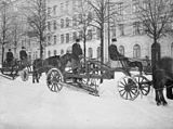 Hästdragen snöplog 1909