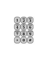 ISO 9995-8 teclado numérico de EE.UU. diseño que puede ser utilizado para texto messaging.