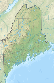 Location of Fish River in Maine, USA.