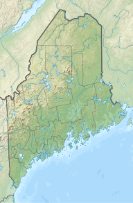 Location of Northeast Pond in Maine and New Hampshire, USA.