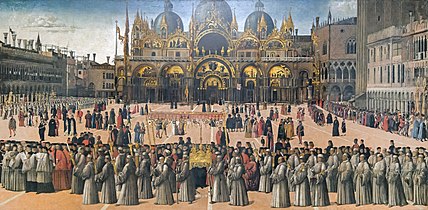 Gentile Bellini, Procession of the True Cross.