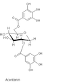ACERITANIN 2-6 Di-O galoil-1,5anhidro D-glucitol, se întîlneşte în arţar