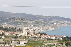 View of Bussana with Arma di Taggia in background