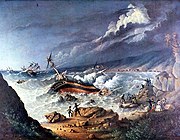 El naufragio del Arethusa (Shipwreck of the Arethusa) by Charles C. Wood Taylor