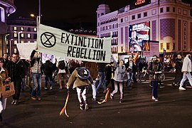 Manifestation à Madrid (Espagne).