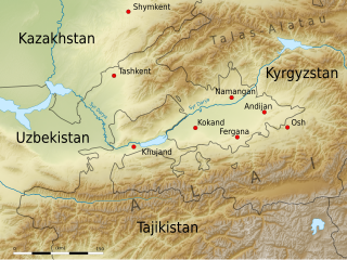 <span class="mw-page-title-main">Fergana Valley</span> Valley in Central Asia