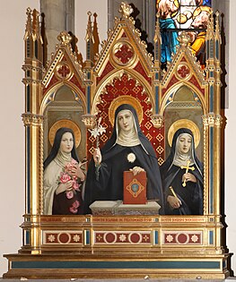 Full Triptych of Saints Juliana Falconieri, Thérèse de Lisieux and Giovanna Soderini