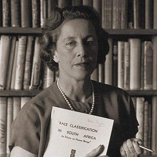 <span class="mw-page-title-main">Helen Suzman</span> South African anti-apartheid activist and Member of the House of Assembly