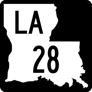 <span class="mw-page-title-main">Louisiana Highway 28</span> State highway in Louisiana, United States