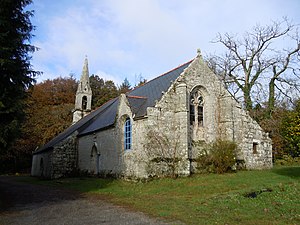 Chapelle de Lochrist : vue extérieure d'ensemble côté chevet.