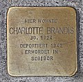 Stolperstein für Charlotte Brandis in der Maximilianstraße 16