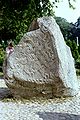 The famous rune stone of Jellinge, Denmark with the big lion.