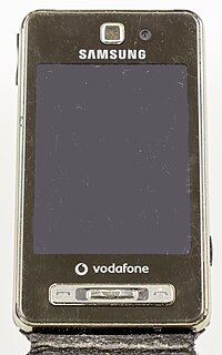 <span class="mw-page-title-main">Samsung F480 Tocco</span> Touch-screen mobile phone announced and released by Samsung Mobile