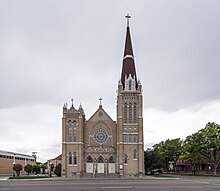 The French Gothic Revival-style, Roman Catholic Cathedral of the Sacred Heart in Pueblo, Colorado LCCN2015632410.jpg