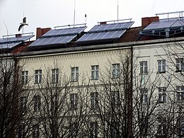 Rooftop photovoltaic power station in Berlin