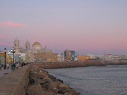 Cadiz at sunset