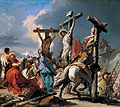 Cristos pe cruce, pictură de Giovanni Battista Tiepolo (ca. 1745-1750)