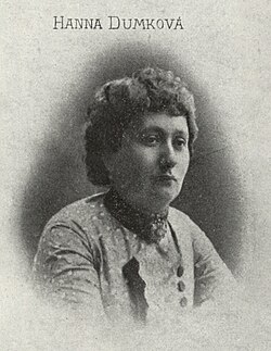 Hanna Dumková před rokem 1899