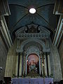 Church interior with high altar