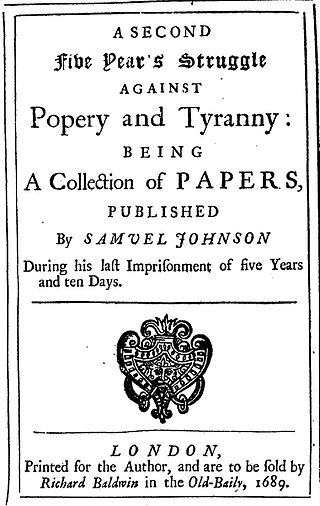 <span class="mw-page-title-main">Samuel Johnson (pamphleteer)</span> English clergyman and political writer