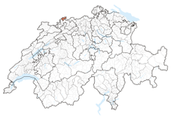 Katonen Basel-Stadts beliggenhed i Schweiz