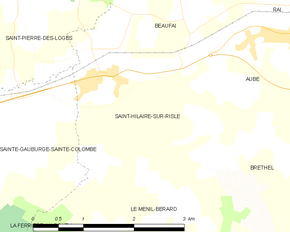 Poziția localității Saint-Hilaire-sur-Risle