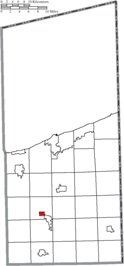 Location of Rock Creek in Ashtabula County