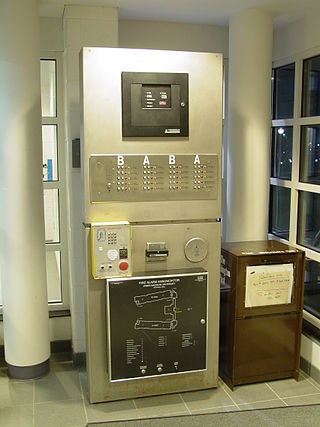 <span class="mw-page-title-main">Fire alarm control panel</span> Controlling component of a fire alarm system