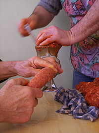 Ordinary sausage making.