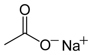 <span class="mw-page-title-main">Sodium acetate</span> Chemical compound