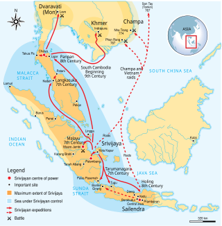 <span class="mw-page-title-main">Srivijaya</span> Empire based on the island of Sumatra from 650 to around 1025