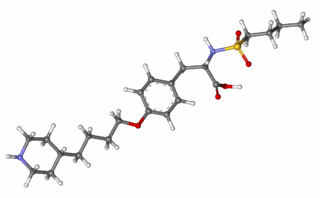 <span class="mw-page-title-main">Tirofiban</span> Antiplatelet drug