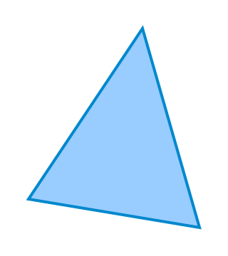 <span class="mw-page-title-main">Triangle</span> Shape with three sides