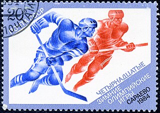 <span class="mw-page-title-main">Ice hockey at the 1984 Winter Olympics</span> 1984 edition of the ice hockey tournament during the Olympic Winter Games