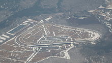 Aerial photograph of the Pocono Raceway