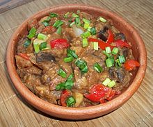 Ajapsandali (Georgian version) Ajapsandali - Georgian eggplant stew.jpg