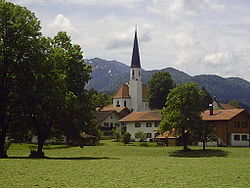 Skyline of Wackersberg