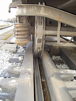 <span class="mw-page-title-main">Retarder (railroad)</span> Device used to slow railroad cars in classification yards