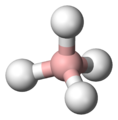 tetraedisch: Tetrahydridoborat(III)]], [BH4]−